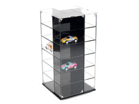 Acrylitower Showcase 24 Car Display Desktop Spinner with Cover "Mijo Exclusives" for 1/64 Scale Models
