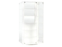 Acrylitower Showcase 24 Car Display Desktop Spinner with Cover White "Mijo Exclusives" for 1/64 Scale Models