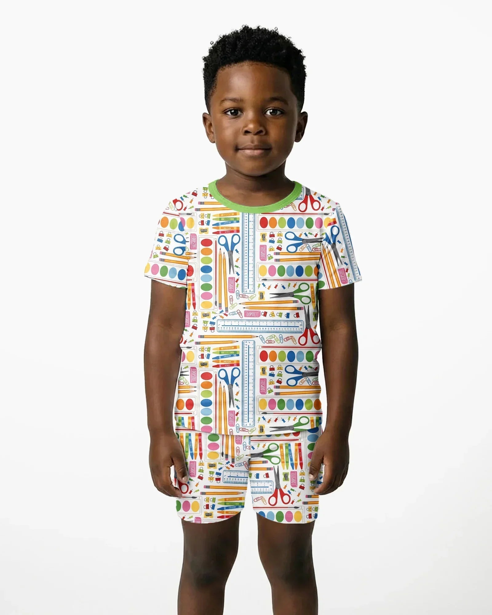 Craft Corner Bamboo Two Piece Short Sleeve Shorts Pajama Set