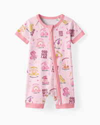 God Says I Am Girl Bamboo Shorty Zippy