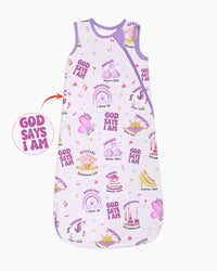 God Says I Am Girl Bamboo Sleep Bag
