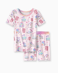 God Says I Am Girl Bamboo Two Piece Short Sleeve Shorts Pajama Set
