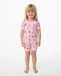 God Says I Am Girl Bamboo Two Piece Short Sleeve Shorts Pajama Set
