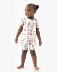 God Says I Am Girl Bamboo Two Piece Short Sleeve Shorts Pajama Set