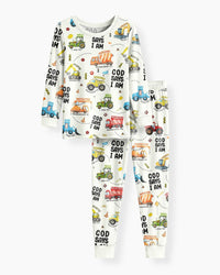 God Says I Am Boy Bamboo Two Piece Long Sleeve Pajama Set