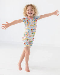 Craft Corner Bamboo Two Piece Short Sleeve Shorts Pajama Set