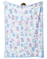 God Says I Am Girl Bamboo Blanket