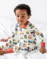 God Says I Am Boy Bamboo Two Piece Long Sleeve Pajama Set