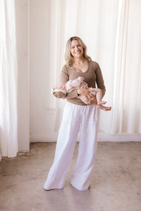 Little Breastfeeding Top - Americano Brown