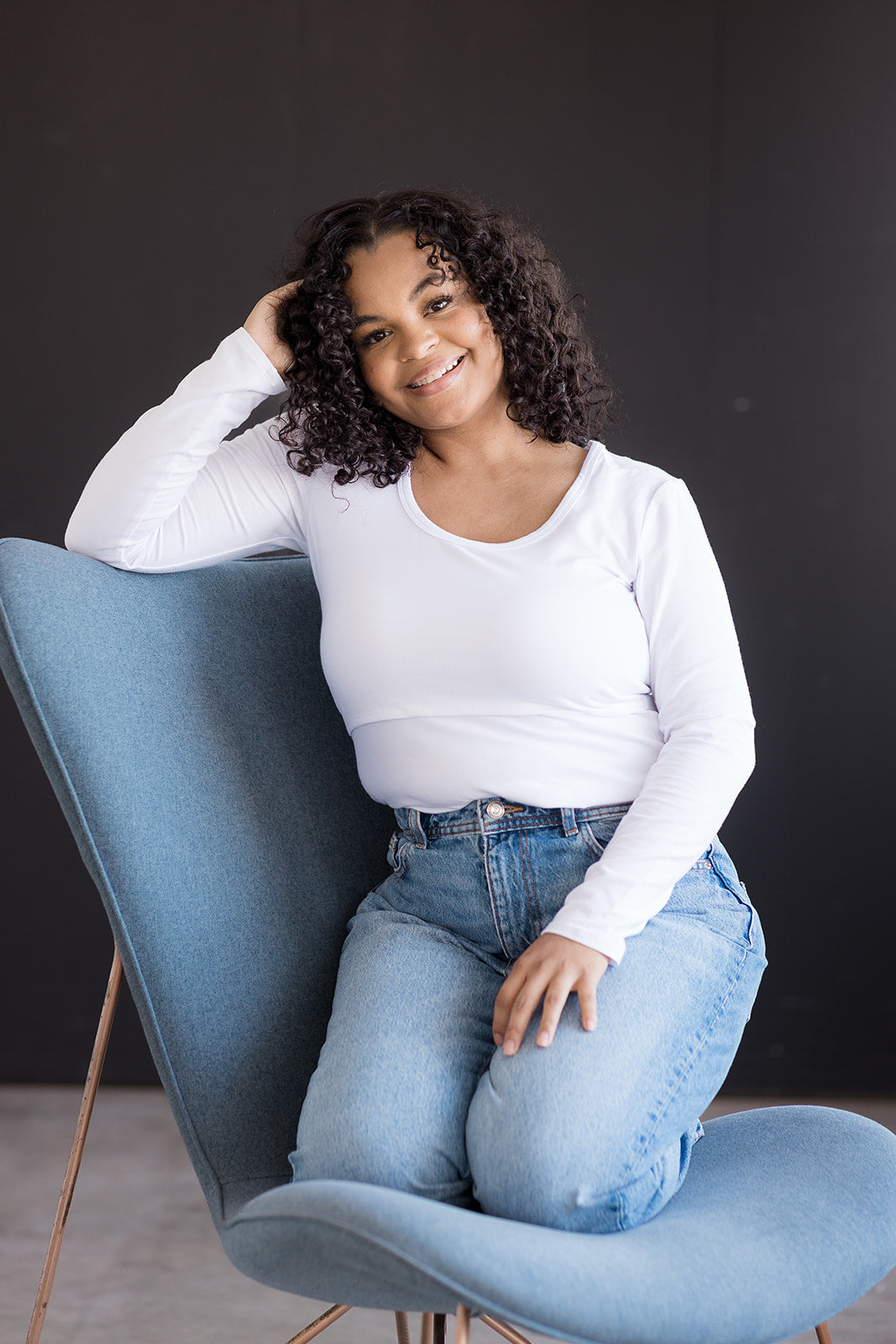 Little Breastfeeding Top - White