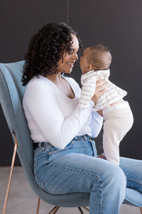 Little Breastfeeding Top - White