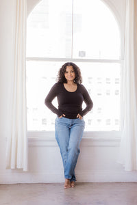 Little Breastfeeding Top - Black