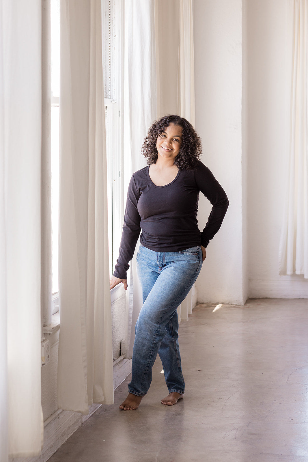 Little Breastfeeding Top - Black