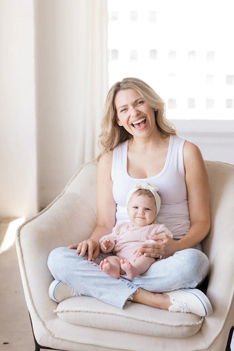 Everywhere Breastfeeding Tank Top - White - BIG FRENCHIES