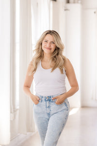 Everywhere Breastfeeding Tank Top - White