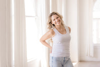 Everywhere Breastfeeding Tank Top - White