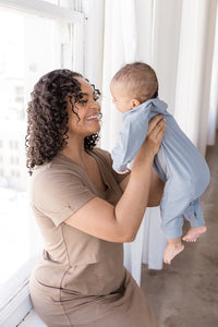 Everyday Breastfeeding Dress - Americano Brown