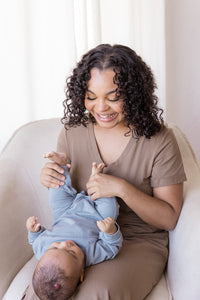 Everyday Breastfeeding Dress - Americano Brown
