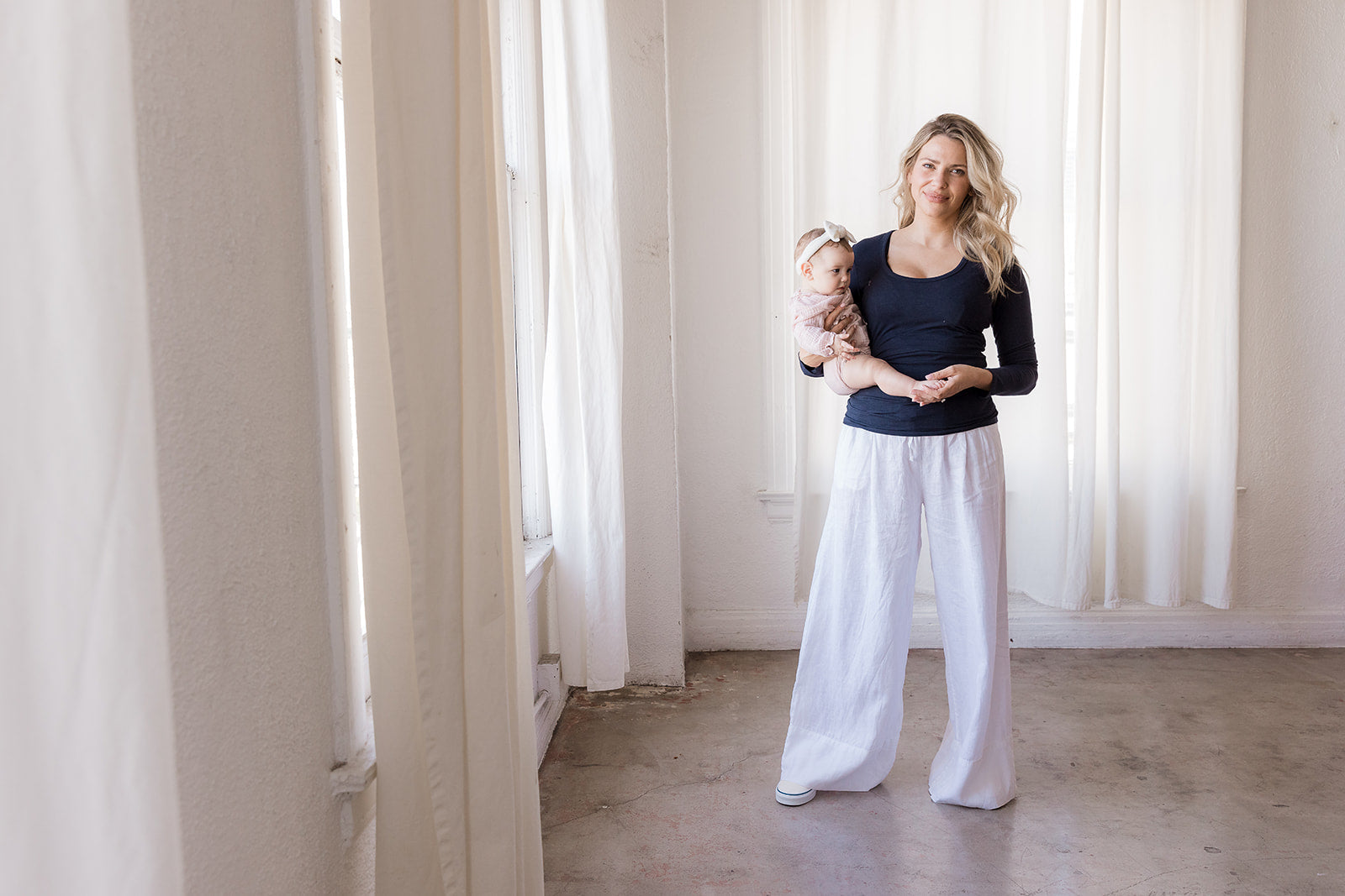 Little Breastfeeding Top - Navy