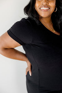 Everyday Breastfeeding Dress - Black