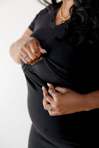 Everyday Breastfeeding Dress - Black