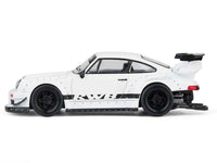 RWB 930 Matt White with Black Stripes 1/64 Diecast Model Car by Model Model