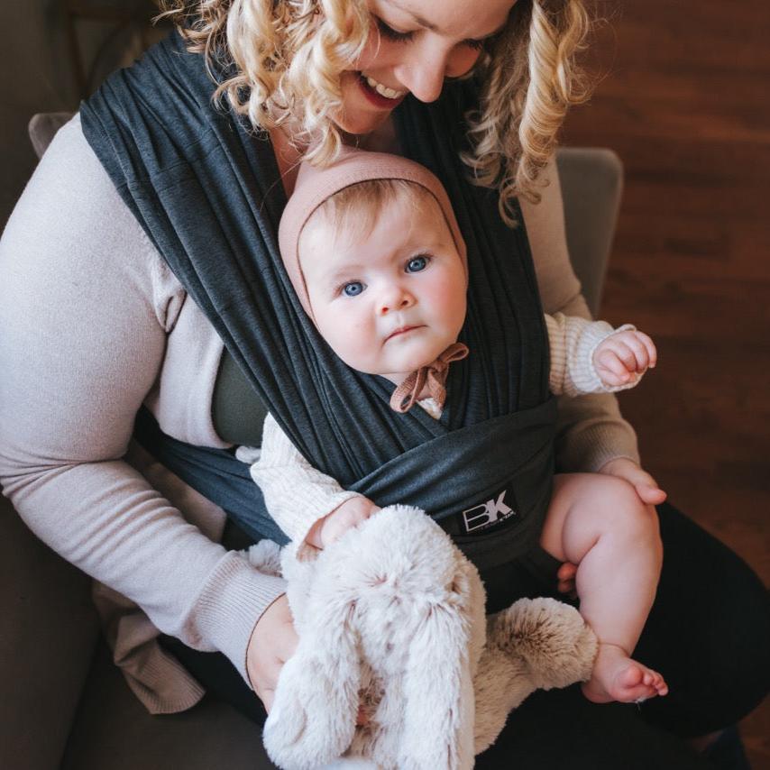 Baby K'tan Active Yoga Baby Carrier | Heather Black - BIG FRENCHIES