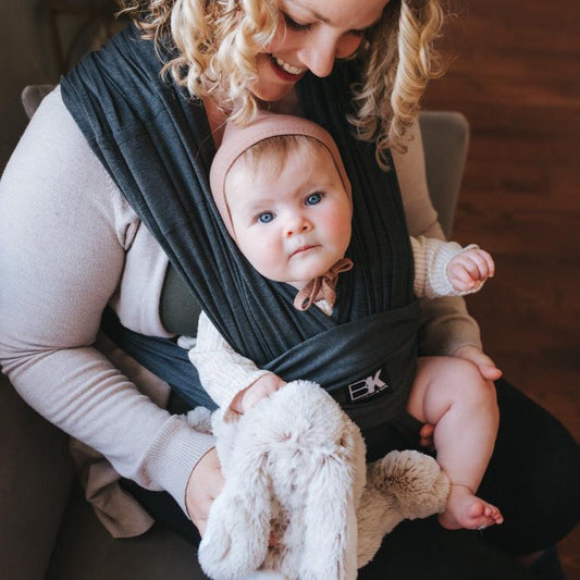 Baby K'tan Active Yoga Baby Carrier | Heather Black - BIG FRENCHIES