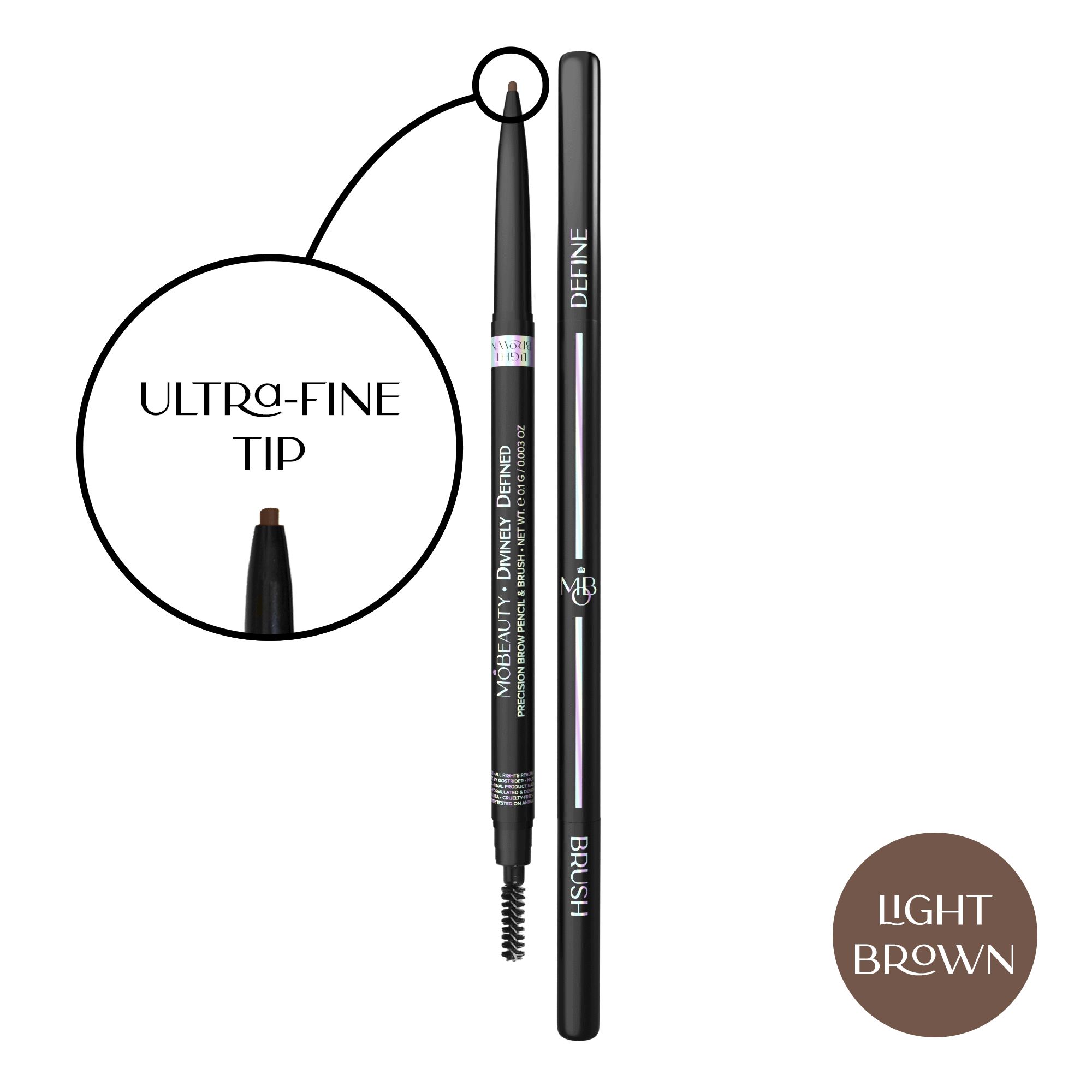 Divinely Defined | Precision Brow Pencil & Brush [THIN] - BIG FRENCHIES