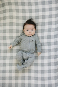 Coastal Plaid Muslin Crib Sheet - BIG FRENCHIES