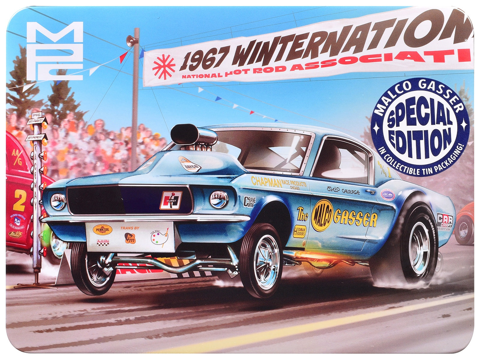 Skill 2 Model Kit Ohio George's Malco Gasser with Collector's Tin 1/25 Scale Model by MPC