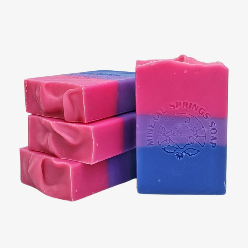 Bisexual Pride Wild Berry Medley Handcrafted Soap - BIG FRENCHIES