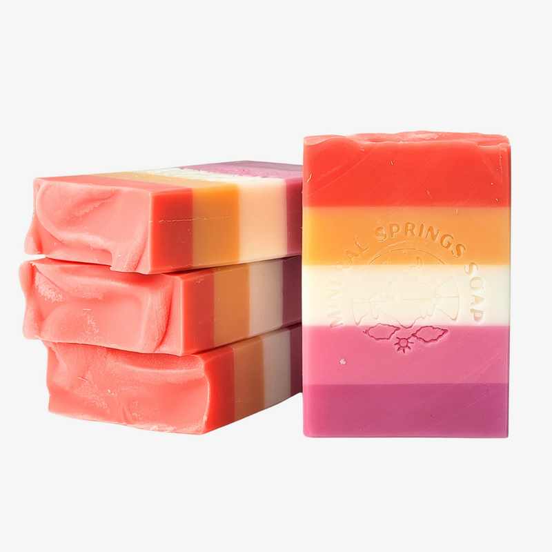 Lesbian Pride Grapefruit Peony Handcrafted Soap - BIG FRENCHIES