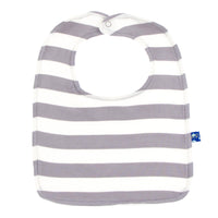 Bib Set in Feather/Rain Stars  Feather & Feather Contrast Stripe