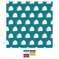 Print Sleeveless Dog Tee in Seagrass Tacos