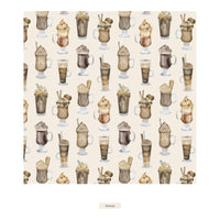 Print Bib Set of 3 in Aloe Arctic Animals, Natural Hot Chocolate & Stormy Sea Gingerbread Town