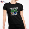 Adventure Awaits Camping Women's Organic Tee