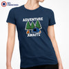 Adventure Awaits Camping Women's Organic Tee