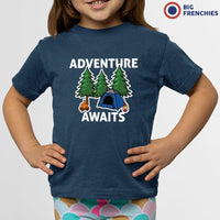 Adventure Awaits Camping Youth & Toddler Organic Cotton Tee