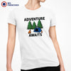 Adventure Awaits Camping Women's Organic Tee