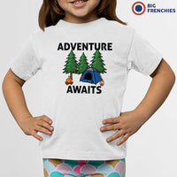 Adventure Awaits Camping Youth & Toddler Organic Cotton Tee