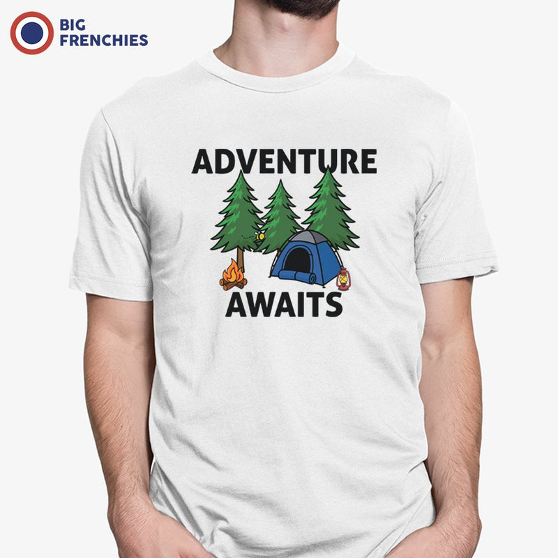 Adventure Awaits Camping Men's Organic Tee