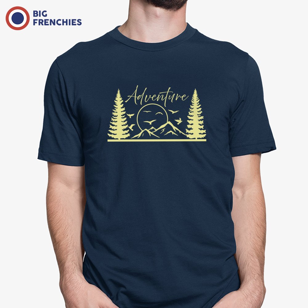 Adventure Landscape with Trees Men's Organic Tee