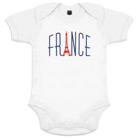 Vive La France With Eiffel Tower Organic Cotton Baby Onesie - BIG FRENCHIES