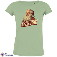 Don't Stop Believing Christmas Women's Organic Cotton Tee