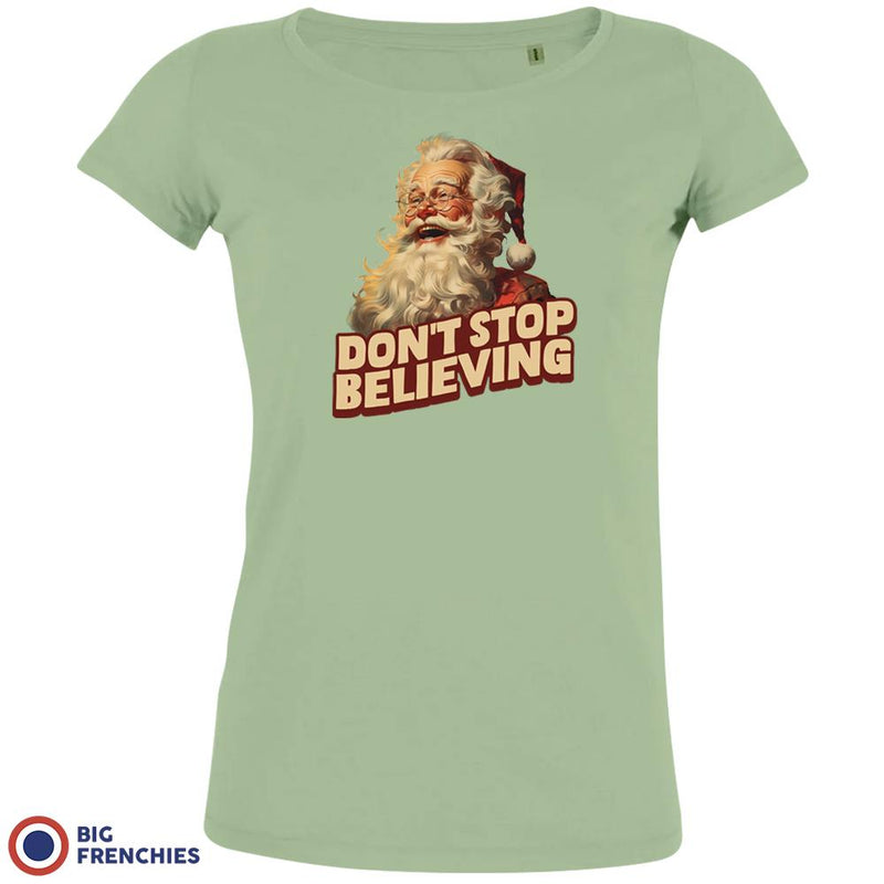 Don't Stop Believing Christmas Women's Organic Cotton Tee