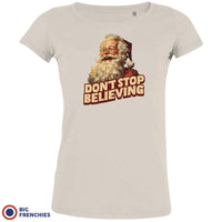 Don't Stop Believing Christmas Women's Organic Cotton Tee
