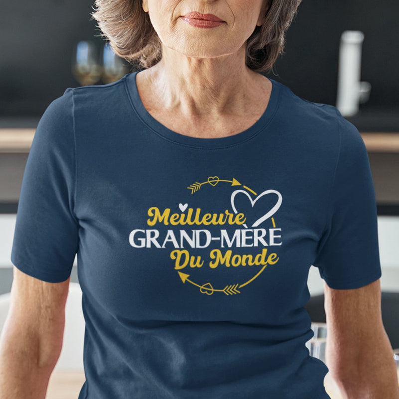 La Meilleure Grand-mère Du Monde Women's Organic Cotton Tee