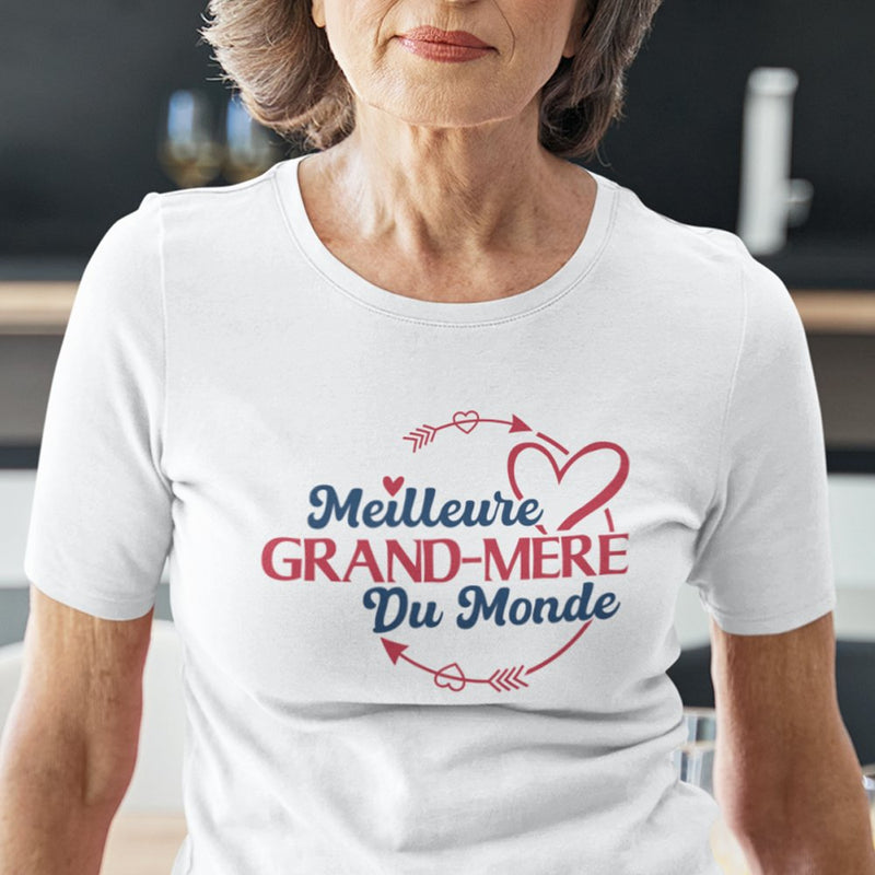 La Meilleure Grand-mère Du Monde Women's Organic Cotton Tee