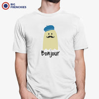 Bonjour French Ghost Halloween Men's Organic Cotton Tee